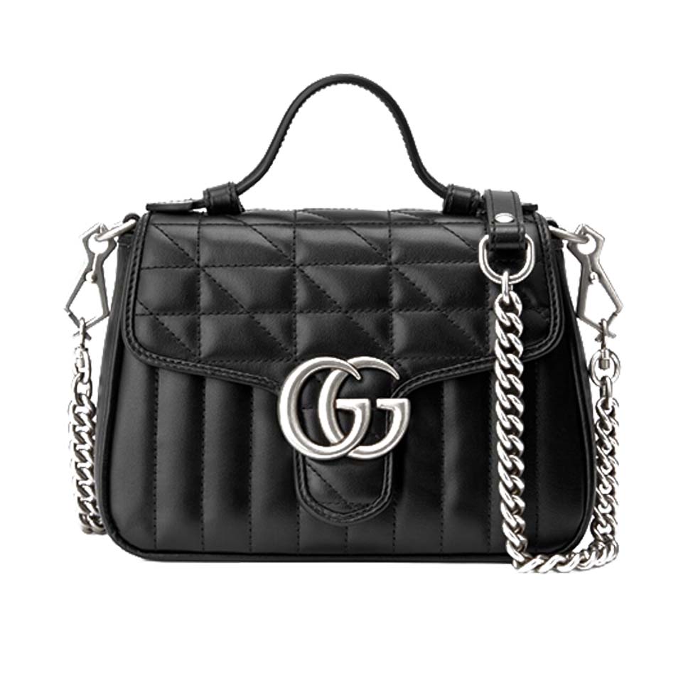 GUCCI GG MARMONT MINI TOP HANDLE BAG ‎583571  (21*15.5*8cm)